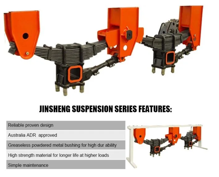 American Germany Type Mechanical Balanced Suspension for Semi Trailer