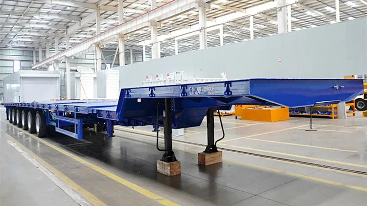 6 Axle Extendable Semi-Trailer to Transport Wind Turbine Parts