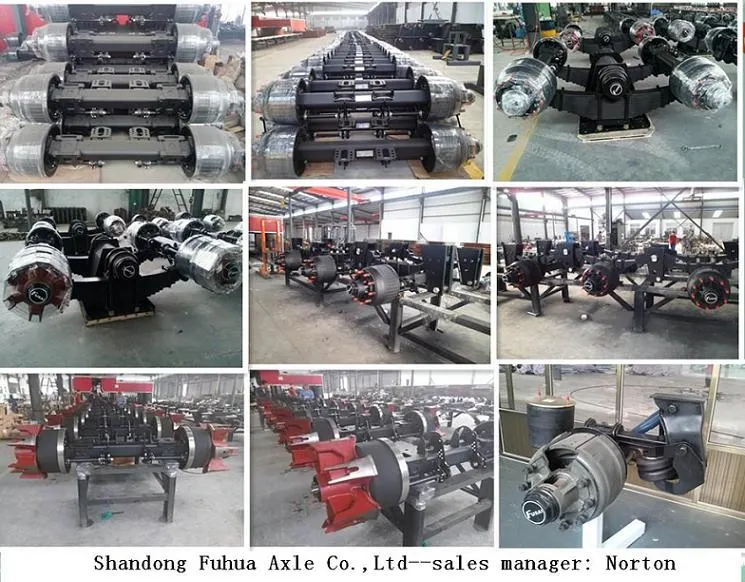 Truck Axle Trailer Parts Axle Rear Axle Drum Axle 13ton 16ton American Fuwa Type Axle with Inboard and Outboard