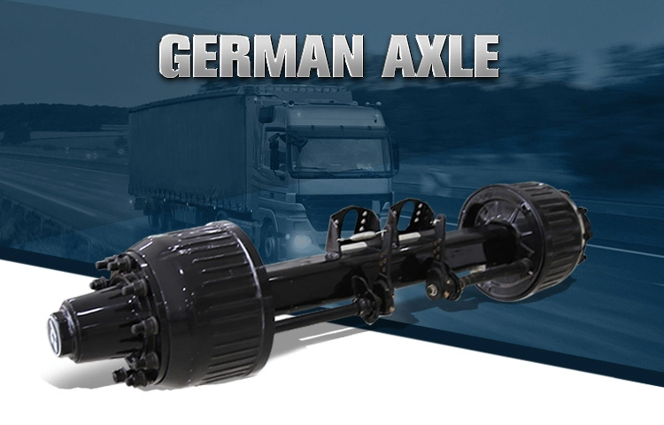 German Type BPW Truck Trailer Drum Axles 16t Front Rear Axle for Sale