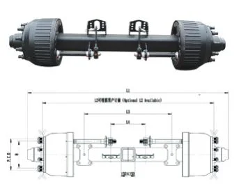 Low Price German Type Square Tube Axle for Truck Trailer Parts