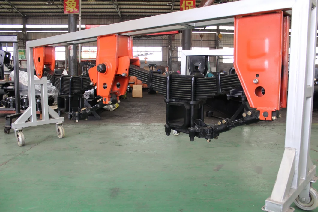 China Manufacturer Low Price Mechanical Suspension Parts 3 Axle American Type Trailer Auto Parts Suspension
